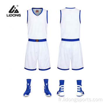 Uniforme de maillot de basket-ball de design personnalisé sublimé en gros